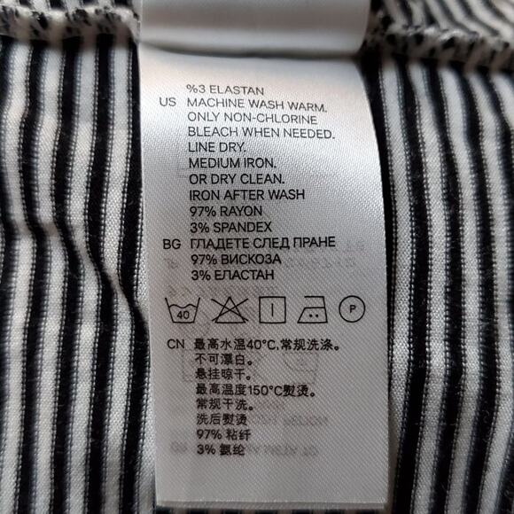 H&M Basic Striped Sleeveless Tee Dress Size S - Picture 5 of 8